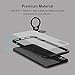 ICONFLANG iPhone X Case, Slim Fit Shell Hard Plastic with Adjustable Ring Holder Stand Anti-Scratch Resistant Cover Case for Apple iPhone X 2017 Release 5.8 inch - Clear