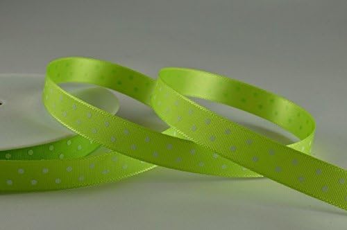 10mm Polka Dot Satin Ribbon x 20 Metre Rolls! (Green)