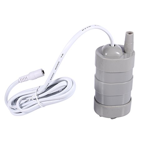 Mini DC 12V Vertical Micro Submersible Motor Water Pump 5M 1000L/H for Aquarium Fish Pond (5.5 x 2.1 Female)