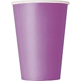 Paper Cups, 12 Ounce, Purple, 10 Count