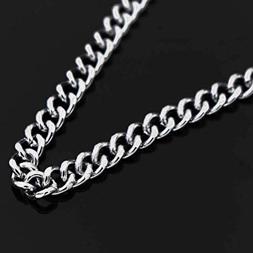 Liangery Wallet Chain, Wallet Long Purse Chain Punk Key Chain with Chain for Biker Trucker Motorcycle Pants Jean, Silver 11.81 inch for Men Women
