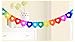 SOARSWAN Party Supplies Favors Banners Garland for Kids Party, Colorful Rainbow Tissue Paper Decorations Heart Shape