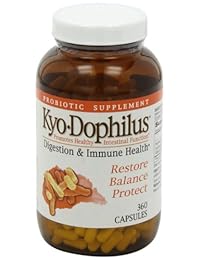 Suplemento con probióticos para la salud digestiva y del sistema inmunitario, de Kyolic Kyo-Dophilus (en...