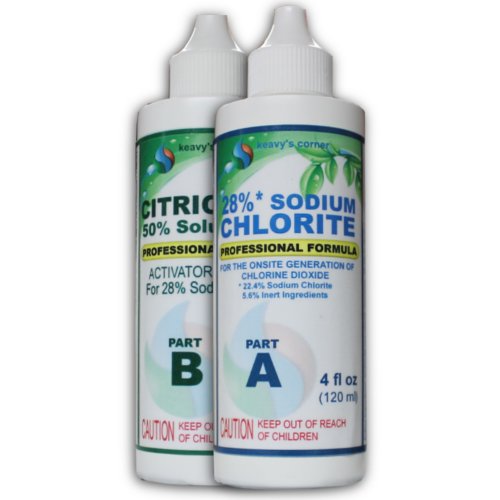 Sodium Chlorite Solution 28 W/Citric Acid Activator. Creates Chlorine