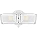 LEPOWER 3000LM Dusk to Dawn LED Security Light, 28W Flood Lights with Photocell, 5500K White Light, IP65 Waterproof, 2 Adjustable Heads Exterior Outdoor Security Lights for Garage, Backyard (White)
