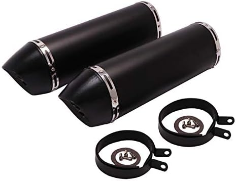 オートバイの排気フィット感のためのkawasaki Zx10r 06 07オートバイのエキゾーストパイプ修正左右2つの穴マフラー 07 並行輸入品 Color