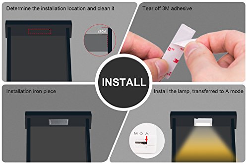 image for Pangton Villa MINI Closet Lights, 3000k Warm White Night Light, IR Sen