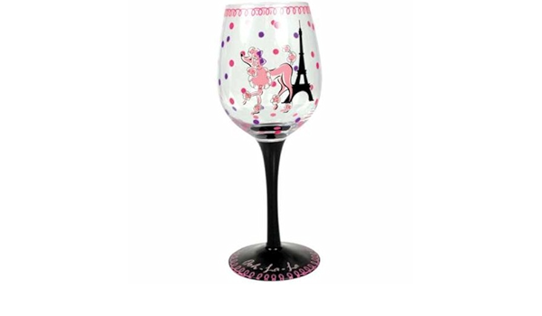 poodle wine glasses
