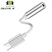 Type C to 3.5mm Headphone Audio Jack Adapter, VIMVIP USB C to 3.5mm Aux Microphone Connector Cable for UBC-C Devices Google Pixel 2/XL, Mote Z, HTC U11, Huawei, Xiaomi (Silver)