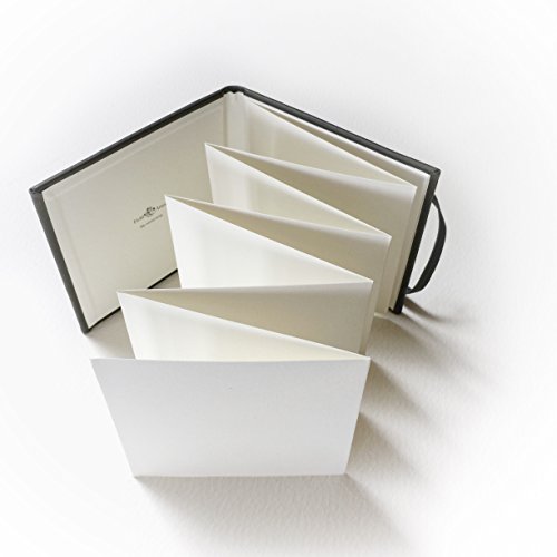 Field Artist 4 in. x 4 in. Square Accordion Watercolor Journal, Hardbound 8-Panel 200 GSM, Cold Press Paper - Thumbnail 6