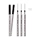 Waterproof Liquid Eyebrow Pencil with 4 Fork Tip, Music Flower Fine Sketch Liquid Eyebrow Tattoo Pen Smudge-proof and Durable (Brown)
