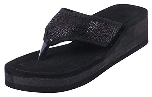 rubber wedge flip flops