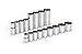 TEKTON 11551 3/8-Inch Drive Socket Set, Inch, 21-Piece