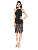 BCBGMax Azria Women's Reya Halter Dress Lace Hem