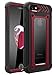 iPhone 8 / iPhone 7 Case, ZUSLAB Armor Shield Full-Body Heavy Duty Protective Case with Built-in Clear Screen Protector, Water Resistant Dust Proof Cover for Apple iPhone 8 / iPhone 7 (Red/Black)