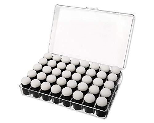 Finger Daubers for Crafting 40 Pieces Paint Daubers with Storage Box Painting Sponge Set for Card Making, Stamping, Chalk Ink