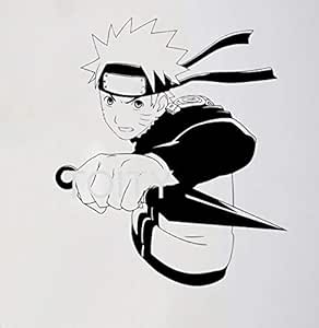 Uzumaki Naruto Etiqueta de La Pared Manga Japonesa Vinilo Calcomanía