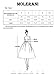 MOLERANI Women's Short Sleeve Casual Loose T-Shirt Dress(Black,L)