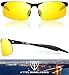 ATTCL Men's Night Driving Glasses - Driving Glasses for Men, Al-Mg metal 8177-night