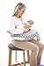 My Brest Friend Nursing Pillow Slipcover, Sage Dotted Daisies, Grey, Green
