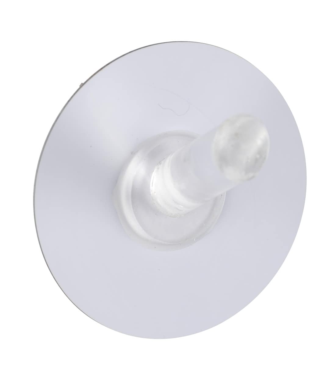 WENKO 21795100 Static-Loc® hook Medium White - fixing without drilling, Polyethylene terephthalate, 5 x 2.5 x 5 cm, White