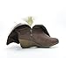 Dream Pairs Women Knit Sweater Winter Fur Wedge Boots Black