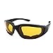 3 Pair Motorcycle Riding Glasses Padding Goggles UV Protection Dustproof WindproofMotorcycle Sunglasses with Yellow Lens for Outdoor sports Actives