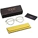 SojoS Round Women Eyeglasses Fashion Eyewear Optical Frame Clear Glasses SJ5969 with Green Frame/Gold Temple