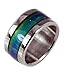 S16 Stainless Steel Mood Ring Endless Band Rainbow Colors