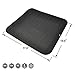 Silicone Dish Drying Mat - 18 x 16 Inch Large Nonslip Pad with High Ridges for Better Aeration, Suitable for Kitchen Counter Sink Refrigerator Liners, Heat Resistant & Dish Wash Safe, BPA Free (Black)