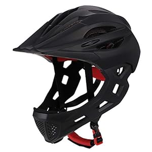 YTGOOD Kinderen Fietsen Rijden 16-Hole Ademend Helm Afneembare Full Face Chin Bescherming Balans Fietshelm met…