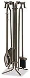 Uniflame, F-1614, 5pc Bronze Fireset with Crook Handles