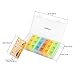 Healifty Colorful Pill Box 1 Set Medicine Organiser Daily Use Small Size Pill Box