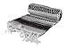 KAYSO Authentic 6' x 5' Mexican Siesta Blanket (Grey)
