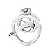 Happygo Ergonomic Design Male Chastity Device with Catheter, Stealth Convenient Virginity Lock, Hypoallergenic Stainless Steel Cock Cage, Penis Ring Chastity Belt Adult Game Sex Toy (1.77 inch/ 4.5cm)