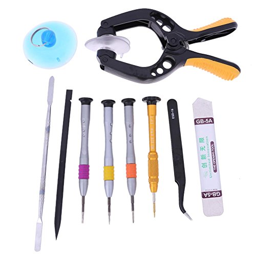 Click Here to See More Images Alloet 10 in 1 Mobile Phone Repair Pry LCD Suction Opening Pliers Screwdriver Set