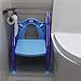 Children Potty Training Seat with Ladder - CrazyLynX Adjustable Baby Toilet Trainer Seat with Step Stool Ladder and Soft Toilet Seat, Sturdy & Non-Slip, for Todderls Baby Children (Purple & Blue)