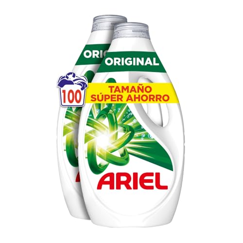 Detergente Lavadora Liquido 100 Lavados, Original, Jabon Limpieza Mejorada en Ciclos Mas Frios con la Exclusiva Tecnologia de limpieza en Frio