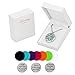 Aromatherapy Essential Oil Diffuser Necklace, Hypoallegenic Stainless Steel Locket with 23