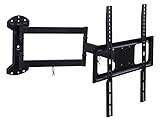 Mount-It! Full Motion TV Wall Mount Arm with 24 Inch Extension, Fits 32 to 55 Inch TVs with Up to VESA 400 x 400, 77 Lbs Capacity