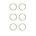 Real Gold Hoops 14K Gold Tiny Small Endless 10mm Thin Cartilage Hoop Earrings for Women Men, 3 Pairs Pack