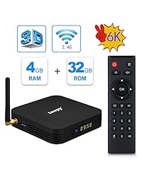 Sawpy TX6 Android tv Box 9.0 4GB DDR3 + 32GB Allwinner H6 up to 1.5 GHz Quad core ARM Cortex-A53 6K 2.4G WiFi Smart TV Box