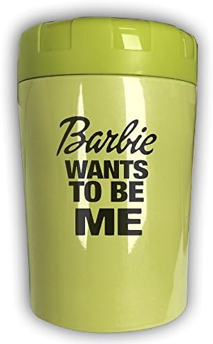 Barbie Wants To Be Me Thermos Cup,Travel Insulation,Kettle Stew Pot,Outdoor Tableware,Stew Mug Burning Bottle,Vacuum Insulated Food Jar KellyGreen