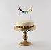 Fun & Decorative Cake Topper with Colorful Flag Bunting for Parties Birthdays Baby & Bridal Showers (Rainbow)