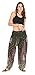 CandyHusky Elastic Waist Loose Fit Baggy Gypsy Hippie Boho Yoga Harem Pants (Green)
