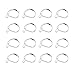 Bezall 100Pcs Brass Earring Hooks, Lever Back Hoop French Ear Wire with Open Loop for Earring Jewelry Making (Silver)