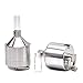 Powder Spice Grinder Hand Mill Funnel，Aluminum Spice Mills Powder Grinder Travel Set With Accessories by DmHirmg (Sliver 1 pc)