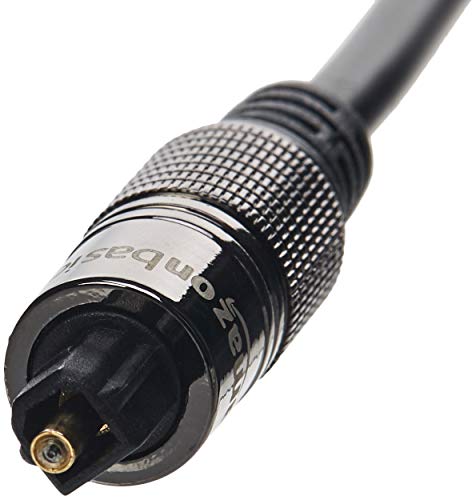 AmazonBasics Optical Toslink to Mini Toslink Jack Digital Audio Cable - 10 feet - Thumbnail 2