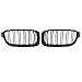 uxcell Glossy Black Front Bumper Kidney Grill Grille for 2012-2017 BMW F30 F31 4 Doors