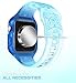i-Blason Bands Designed for Apple Watch SE/Series 6/5/4 [44mm], Flora Series Premium Hybrid Bumper Protective Case for Apple Watch 44mm (Navy)